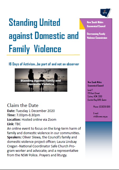 NSW Ecumenical Council » Overcoming Family and Domestic Violence Flyer ...